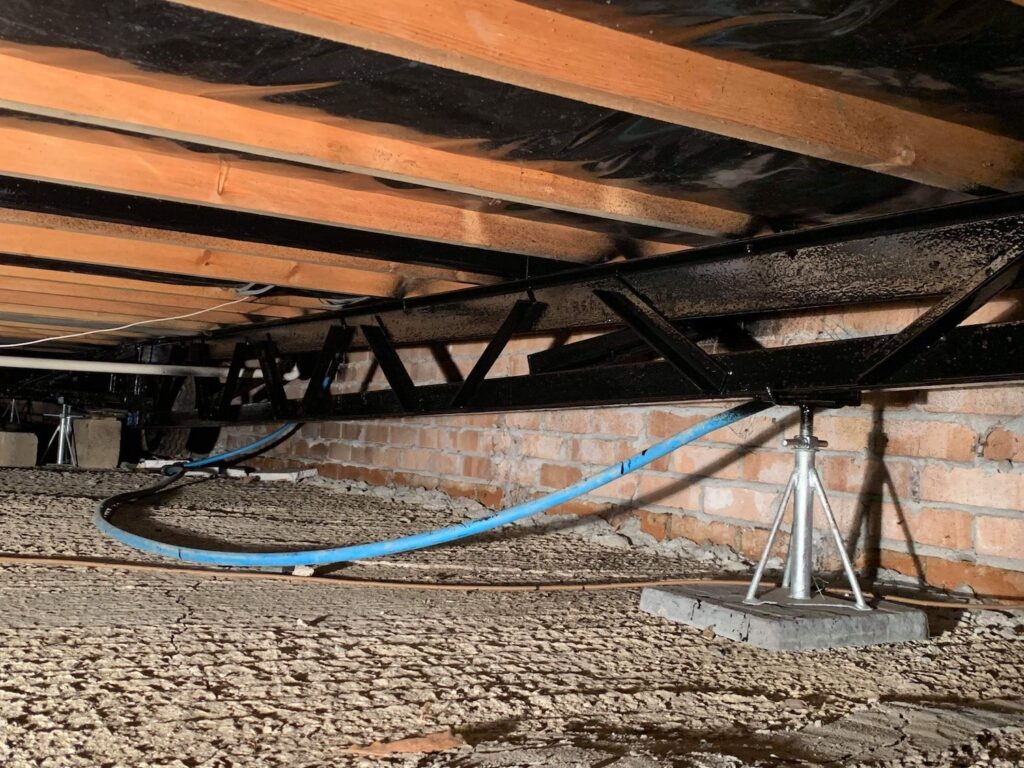repainted park home chassis
