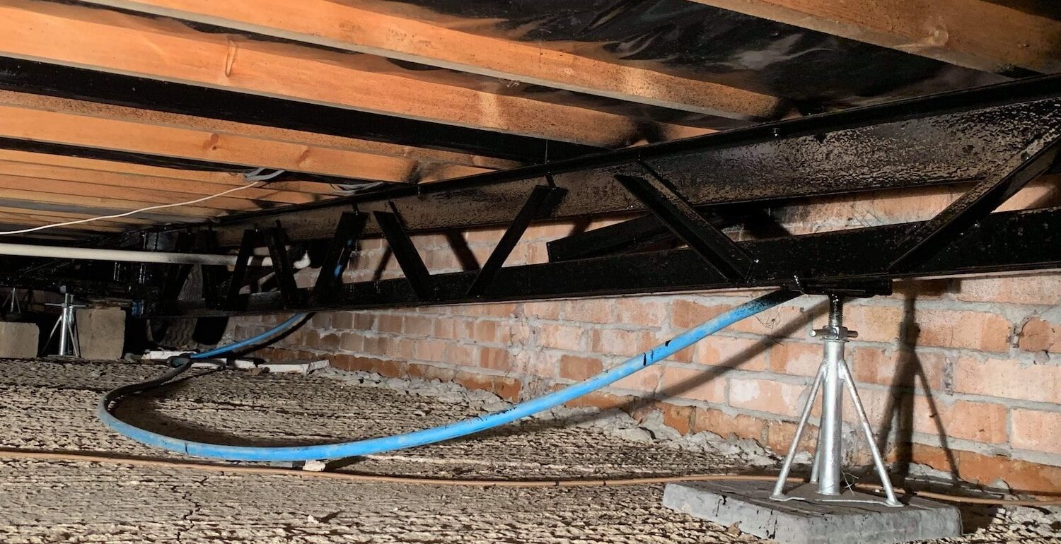 repainted park home chassis